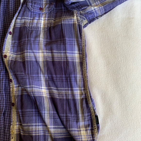 Kuhl Flannel Indigo Plaid Size Large - Picture 4 of 9